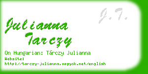 julianna tarczy business card